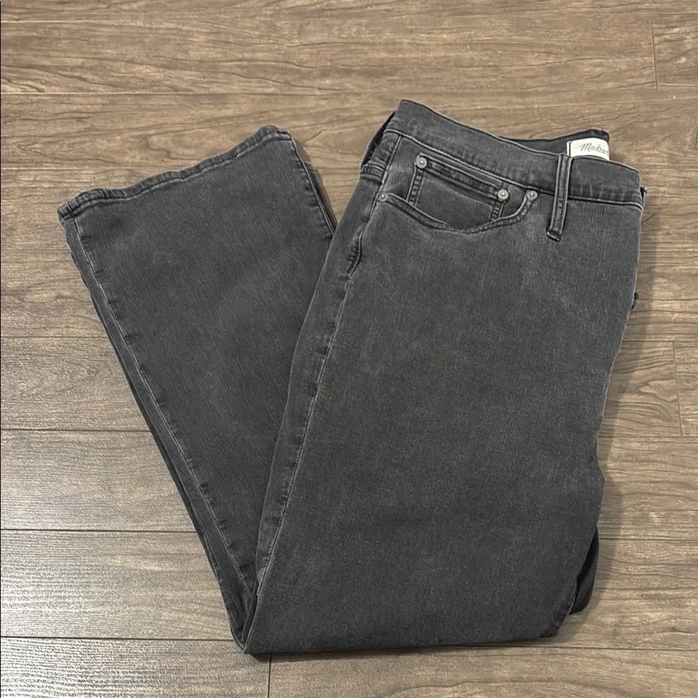 Madewell Dark Gray Straight Leg Jeans